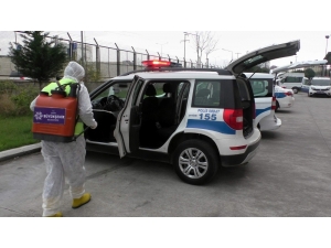 Nazilli İlçe Emniyet Müdürlüğü Binası Dezenfekte Edildi