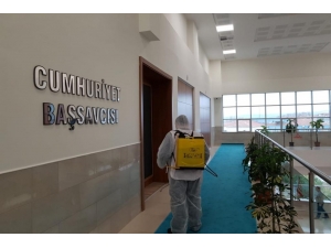 Kamu Kurumu Binaları Dezenfekte Ediliyor