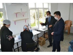 Bozyazı’da Maske Üretimi Başladı