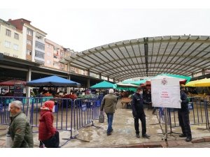 Terme Pazarlarında Korona Önlemleri Arttı