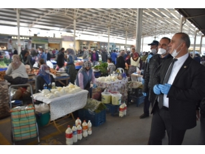 Başkan Kaya’dan Pazarda Korona Virüs Denetimi