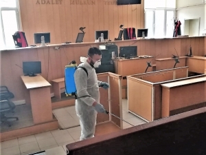 Aydın Adliyesi Ve Cezaevlerinde Korona Virüs Önlemleri
