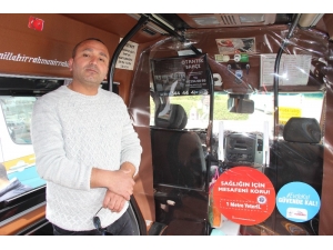 İzmir’de Taksi Ve Dolmuşlardan Salgına Karşı Brandalı Önlem