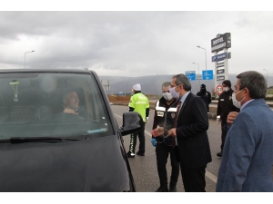 Kaymakam Deniz Pişkin, Kontrol Noktalarını İnceledi