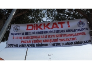 Sebze Pazarlarında Koronavirüse Dezenfektanlı Önlem