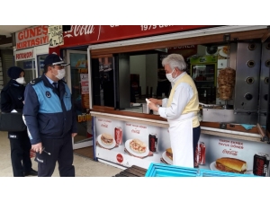 Pastane Ve Lokantalara Maske Ve Eldiven Denetimi