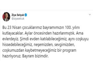 23 Nisan Evlerden Kutlanacak