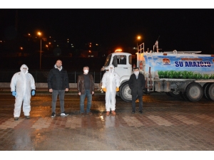 Havza’da Sokak Sokak Dezenfeksiyon Yapılıyor