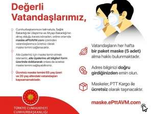 İletişim Başkanı Altun: ”20-65 Yaş Arası Vatandaşlarımıza Maske Dağıtılacaktır”