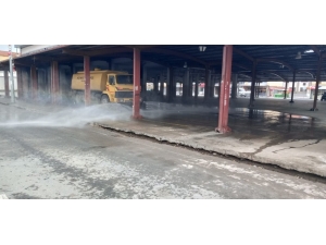 Semt Pazar Yerleri Dezenfekte Ediliyor