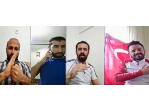 İşaret Diliyle ’Evde Kal’ Mesajı Verdiler