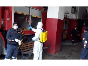 Belediye Araçları Dezenfekte Edildi