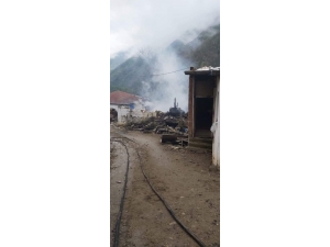 Giresun’da Yangında Ev Kullanılamaz Hale Geldi