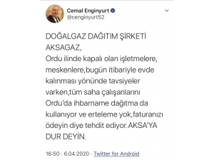 Mhp’li Enginyurt’tan Doğalgaz Firmasına Sert Tepki