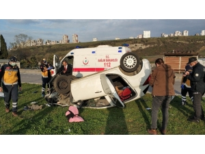 Samsun’da Kaza Yapan Polis Ölümden Döndü