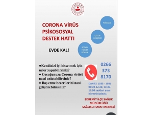 Edremit’te Psikososyal Destek Danışmanlık Hattı Hizmete Girdi