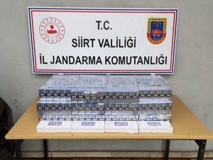 Siirt’te Bin 480 Paket Kaçak Sigara Ele Geçirildi