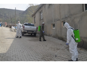 Şırnak’ta Köyler Dezenfekte Ediliyor