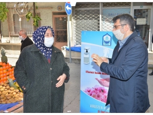 Başkan Yılmaz’dan Pazarda Koronavirüs Denetimi