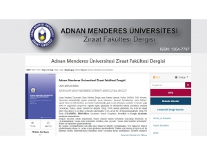 Adü Ziraat Fakültesi Dergisi Online Erişim İle Bilim İnsanlarına Sunuldu