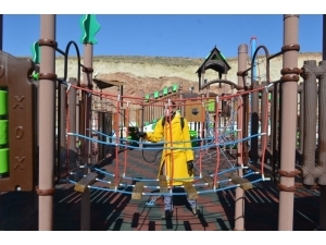 Bünyan Belediyesi Parkları Dezenfekte Ediyor