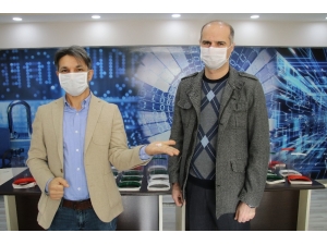 Ateşölçerli Maske Yaptılar