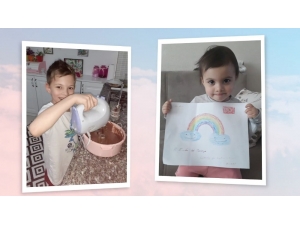 Evde Kalan Minikler Hünerlerini Sergileyip Sosyal Medya Hesaplarından Paylaştı