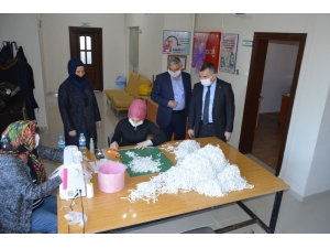 Havza’da Maske Üretimi