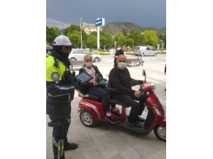 Ortaca’da Korona Virüs Önlemleri Kapsamında Motosiklet Denetimi Yapıldı