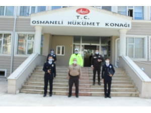 Emniyet Müdürü Ve Personeli Kaymakam Yavuz’ı Makamında Ziyaret Etti