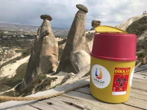 Ürgüp’te Toplum Sağlığı İçin Tıbbi Atık Kutuları Yerleştirildi