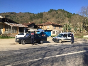 Karabük Bartın Sınırında Denetim Havadan Görüntülendi