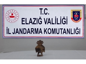 Elazığ’da "Hitit" Dönemine Ait Heykel Ele Geçirildi