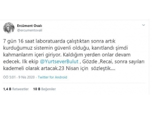 Korona Virüs Aşısı İçin Çalışan Prof. Dr. Ovalı’dan Heyecanlandıran Paylaşım