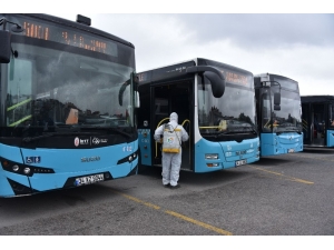 Tuzla’da Toplu Taşıma Araçları Ve Duraklar Dezenfekte Ediliyor