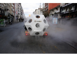 Korona Virüs Savaşçısı Mikronsis Aracı İstanbul Sokaklarında