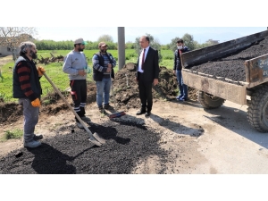 Başkan Akın Arazi Yollarındaki Çalışmaları İnceledi