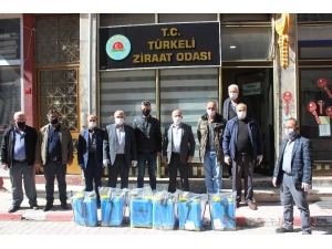 Türkeli’de Muhtarlara Dezenfektan Makinesi Dağıtıldı