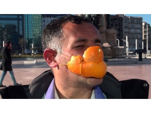 Portakal Kabuğuyla Yaptığı Korona Maskesi Şaşkına Çevirdi