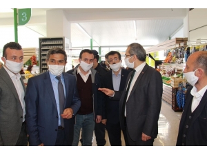 Tosya Kaymakamı Virüs Tedbirlerini Denetledi