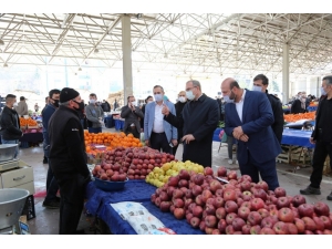Pazar Yerinde Korona Virüs Covid-19 Tedbirleri Denetimi