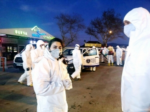 Büyükşehir’in Dezenfektan Ordusu Mudanya’da