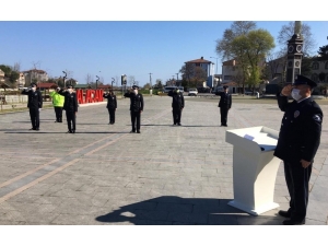 Alaçam’da Sosyal Mesafeli Polis Haftası