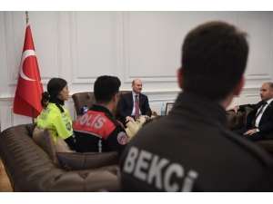 Bakan Soylu, Emniyet Teşkilatı’nı Makamında Kabul Etti