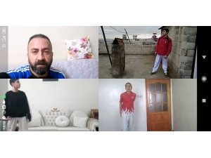 Şahinbeyli Tekvandocular Evde Çalışıyorlar