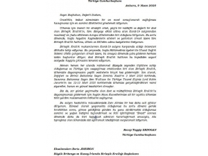 Cumhurbaşkanı Erdoğan’ın Birleşik Krallık Başbakanı Johnson’a Mektup Gönderdi