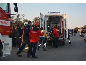 Ayvalık’ta Otomobil Takla Attı: 1 Yaralı
