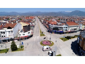 Sokağa Çıkma Yasağı Nedeniyle Boş Kalan Fethiye Havadan Görüntülendi