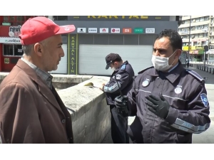 Gaziantep’te Zabıtadan Sokağa Çıkan Vatandaşlara Ceza