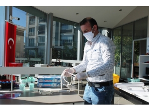 Saha Personelleri İçin Siperlikli Maske Üretimine Başlanıldı